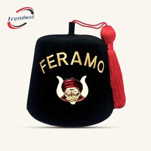 GROTTO Prophet Fez – Gold Embroidered Thread with Pin Emblem