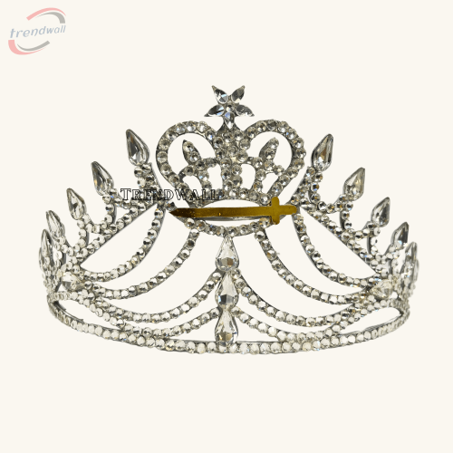 Masonic Amaranth Chain Collar Red Velvet Backing Decorated with Rhinestone Adjustable Fitting