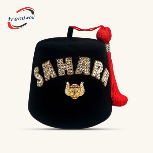 GROTTO Prophet Double Jewel Fez with Custom Temple Name (SAHARA)