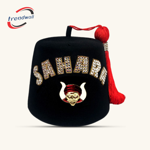 GROTTO Prophet Double Jewel Fez with Deluxe Pin Emblem